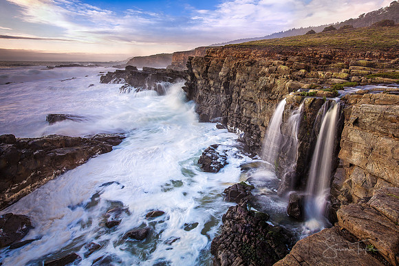 Pacific Coast Waterfall
