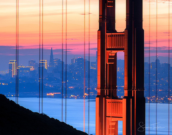 Golden Gate Bridge Blue Hour