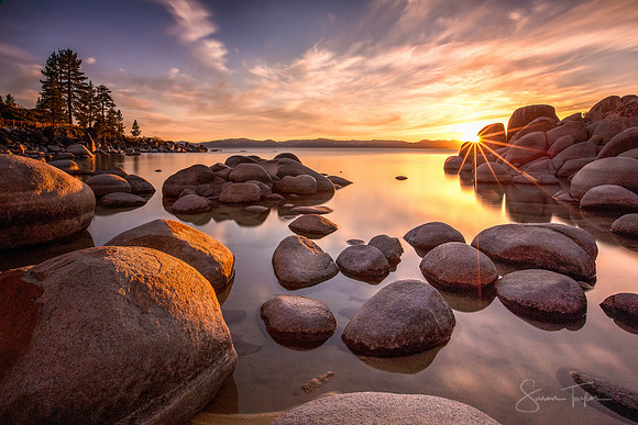 Sierra Nevada Spring Sunset, Lake Tahoe