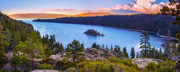Lake Tahoe Panorama, Emerald Bay