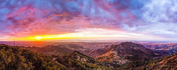 Mount Diablo Sunset Panorama