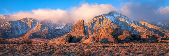 Alabama Hills Golden Sunrise