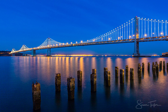 Older San Francisco Bay Bridge Light Show