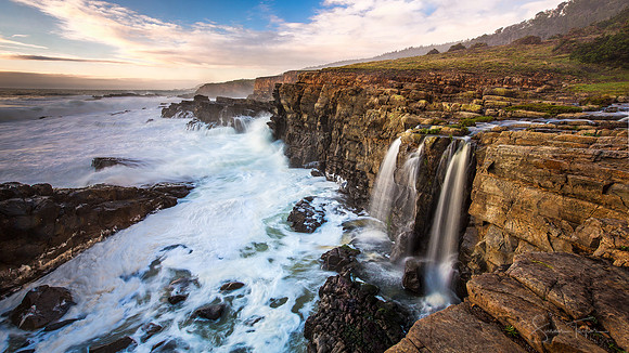 Pacific Coast Waterfall, Salt Point