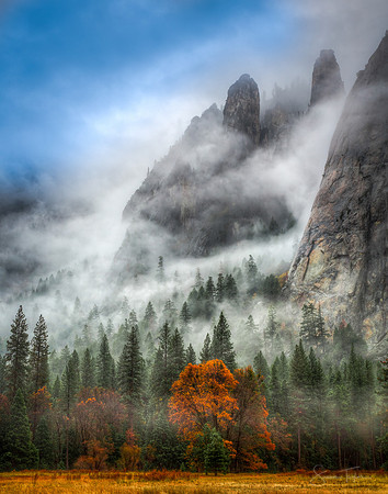Yosemite Valley Autumn Mist