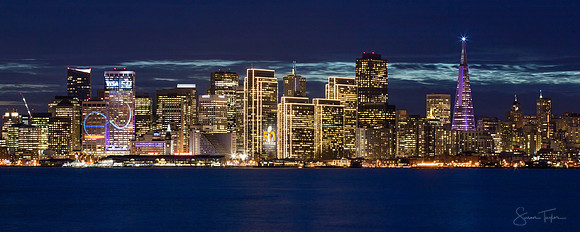 San Francisco Super Bowl 50 Skyline