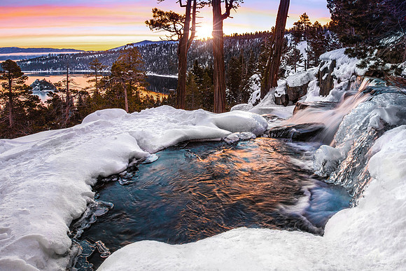 Eagle Falls Winter Sunrise, Lake Tahoe