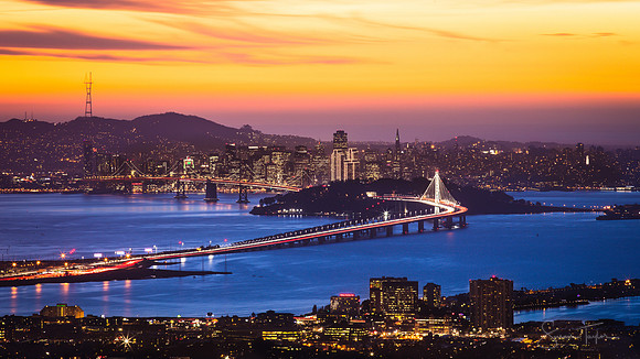 San Francisco Bay Area Skyline Panorama