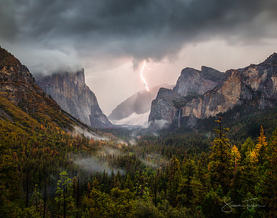 Yosemite National Park Light Show