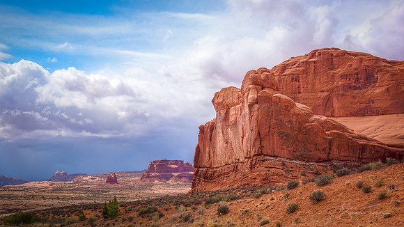 Arches National Park Spring Clouds