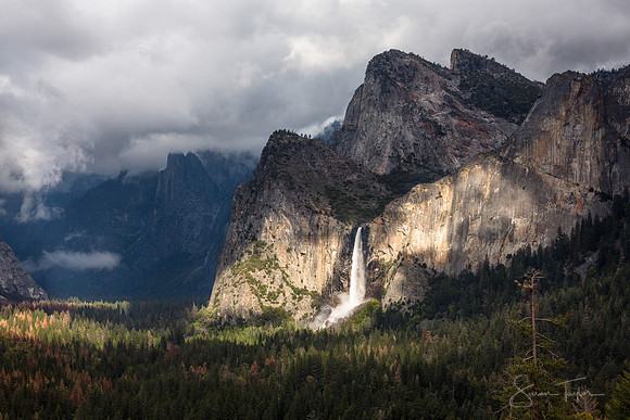 Stormy Sunset Over Yosemite National Park