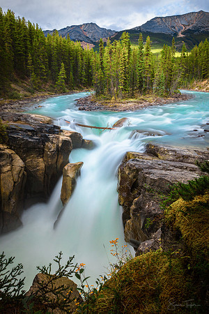 Enchanting Sunwapta Falls, Jasper National Park