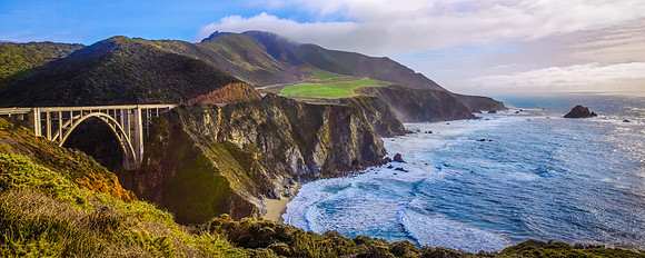 Bixby Creek Bridge Panorama, Big Sur