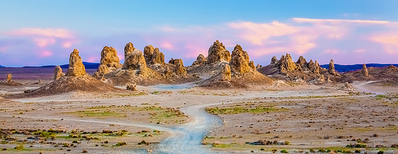 Morning Light Over Trona Pinnacles.