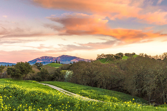 Sunset Over Mount Diablo