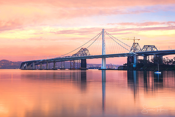 New Bay Bridge Serene Sunset