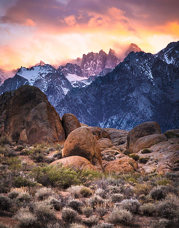 Mount Whitney Sunset, Lone Pine