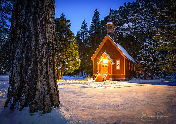 Winter At Yosemite Chapel