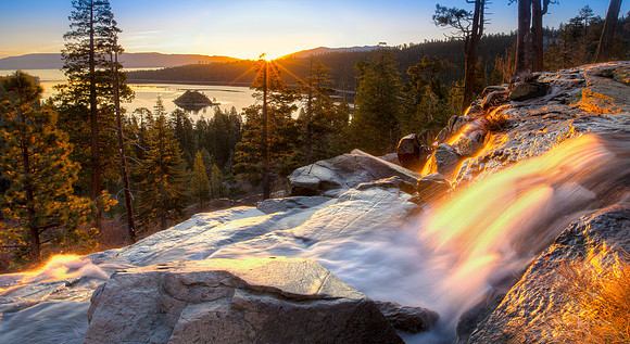Lake Tahoe Golden Sunrise