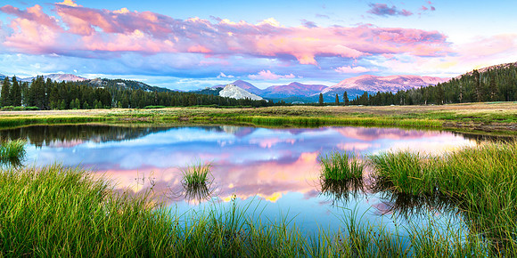 Yosemite Summer Sunset Reflection