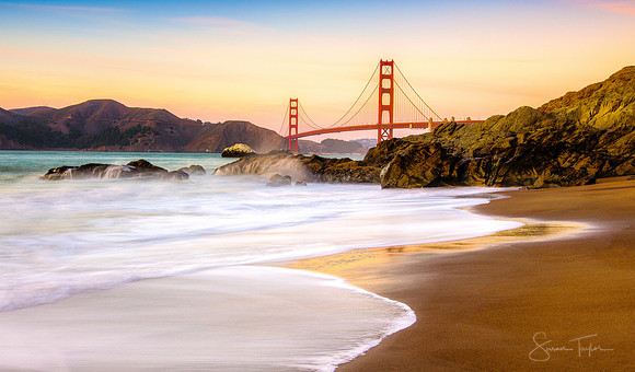 Baker Beach Sunset & Golden Gate Bridge