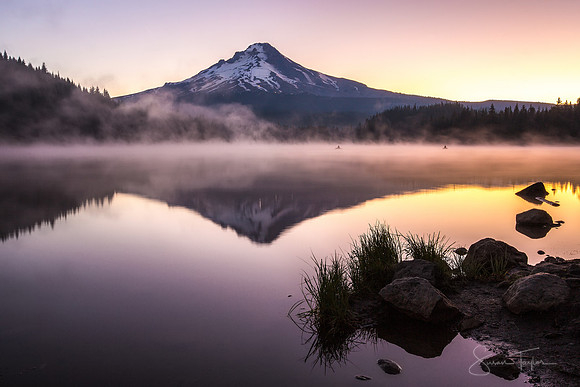 First Light Over Mt. Hood