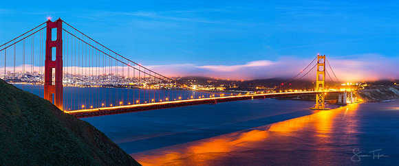 San Francisco Golden Gate Bridge Sunset